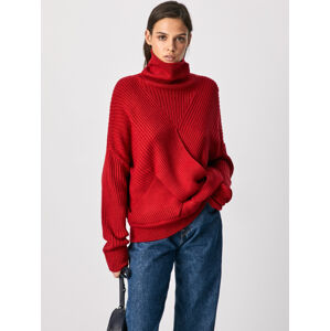 Pepe Jeans dámský červený svetr Vivian - M (274)